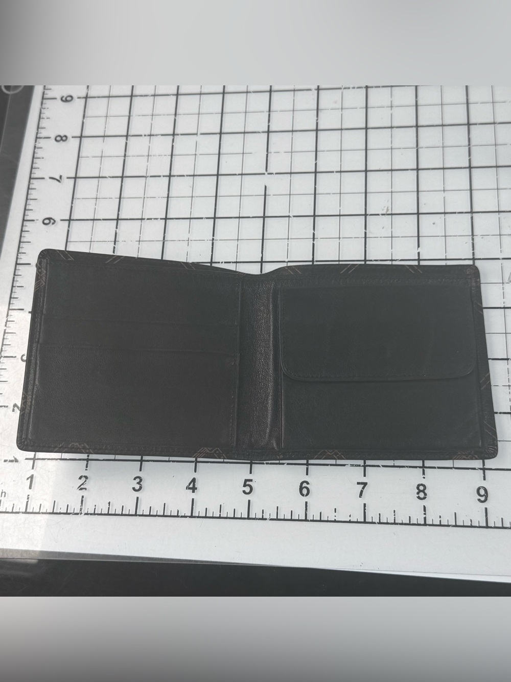Longchamp brown Carmel Leather bifold Wallet with Equestrian Print - Picture 4 of 5